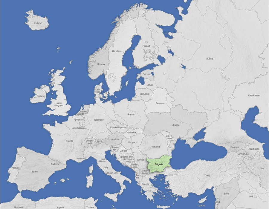 europe map bulgaria